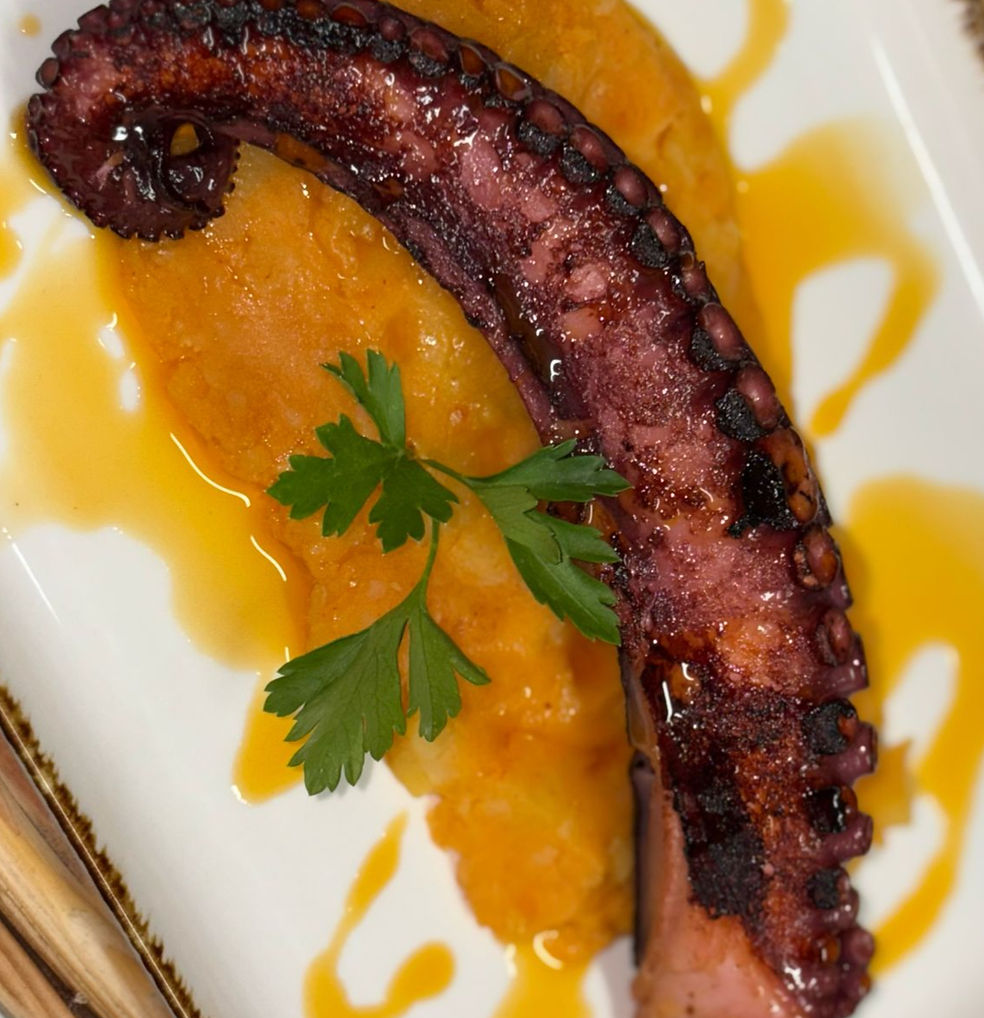 Pulpo a la plancha, especialidad de Don De Ximena Gastrobar